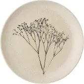 Bloomingville Assiette Bea naturel - set de 6 pièces Ø22 cm
