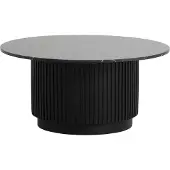 Nordal Table basse Erie - noir Ø90cm