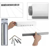 Huismerk Séchoir à linge mural | corde à linge | Séchoir mural extensible enroulable automatique avec 4 cordes