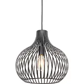 QAZQA Suspension moderne noire 38 cm - Saffira