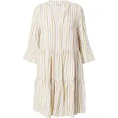 Tom Tailor Robe à Manches Longues Printed Babydoll Mini