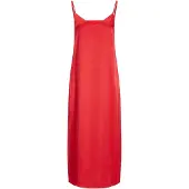 Jack & Jones Cleo Satin Jjxx Sleeveless Midi Dress Rouge XS Femme