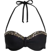 LASCANA Hauts de bikini 'Adele' mastic / marron / brun foncé / noir