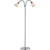 Nordlux Double lampadaire Ray, argent, Ip20, 2X40W, 63224033