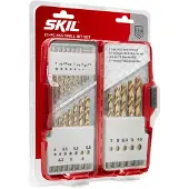 Skil 21pcs Titanium Coated Hss Drill Bit Set