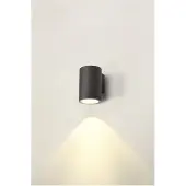 SLV Enola Single Outdoor LED Applique murale CCT Anthracite Round