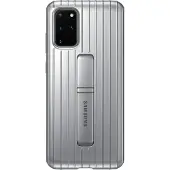 Samsung Galaxy S20+ Protective Standing Silicone Phone Case Gris