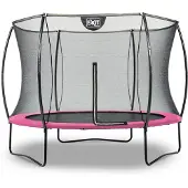 Exit Silhouette Trampoline ø244cm – Sur pieds – Rond – Trampoline de Jardin – pour Enfants – Rose