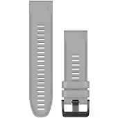 Garmin Fenix 6X Bracelet en Silicone Gris/Noir 26 mm