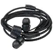 Wraps WRAPSLBLK-V15M Ecouteurs intra-auriculaires en cuir naturel avec système de fermeture breveté
