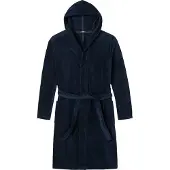 Schiesser Peignoir long ' Essentials ' bleu marine