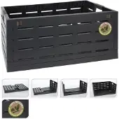 Koopman Caisse pliante 60 litres 59X38X27.5 cm Anthracite