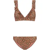 Shiwi Bikini 'BOBBY' jaune fluo / rose clair / rouge rouille / noir