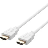 Deltaco HU-10A-R (1 m), Câble vidéo, Blanc