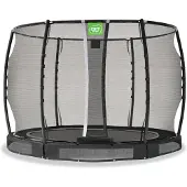 Exit Allure Premium Trampoline ø305cm – Enterré – Trampoline Enterrée – Rond – Noir