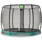 Exit Allure Premium Trampoline ø305cm – Enterré – Trampoline Enterrée – Rond – Vert