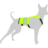 Flamingo Reflective Dog Jacket Jaune 40-50 cm