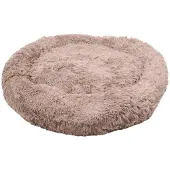 Flamingo Lit pour chien , modèle Krems, rond, marron clair, dimensions : 90 cm