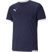 Puma teamLIGA maillot homme bleu foncé blanc taille M