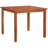 vidaXL Table de jardin 85x85x74 cm bois massif acacia