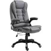 vidaXL Chaise de bureau anthracite similicuir