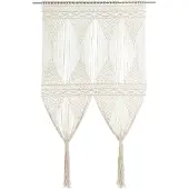 vidaXL Rideau en macramé 140x240 cm Coton