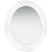 vidaXL Miroir mural style baroque 50x60 cm Blanc