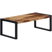 vidaXL Table basse 110x60x40 cm en bois massif d'acacia