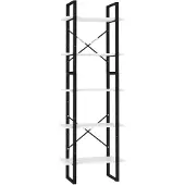 vidaXL Bibliothèque à 5 niveaux Blanc 60x30x175 cm Bois ingénierie