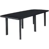vidaXL Table de jardin anthracite 216x90x72 cm plastique