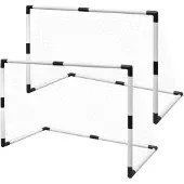 vidaXL Ensemble de mini-buts de football pour enfants, 2 pièces 91,5x48x61 cm