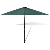 vidaXL Parasol Parasol de jardin Parasol de plage Protection solaire Vert