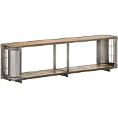 vidaXL Armoire TV 150x30x40 cm en bois massif de manguier