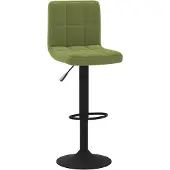 vidaXL Tabouret de bar vert clair velours