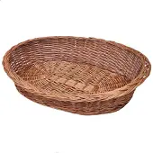 vidaXL Lit pour chien en osier naturel 90 cm
