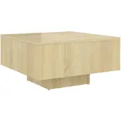 vidaXL Table basse en chêne Sonoma 60x60x31,5 cm Matériau dérivé du bois