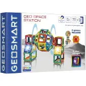 GeoSmart Jouet de construction magnétique GeoSpace Station, 70dlg.