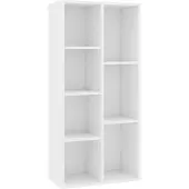 vidaXL Bibliothèque Blanc 50x25x106 cm Bois d'ingénierie