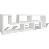 vidaXL Armoire TV double en L blanc