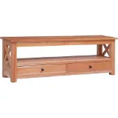 vidaXL Armoire TV 120 x 30 x 40 cm bois massif acajou