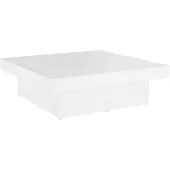 vidaXL Table basse blanche 90x90x28 cm Bois composite