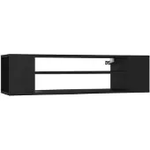 vidaXL Armoire TV suspendue noire 100x30x26,5 cm Bois composite