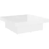 vidaXL Table basse blanc brillant 90x90x28 cm Bois composite