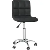 vidaXL Chaise de bureau pivotante noir similicuir