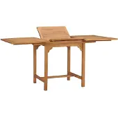 vidaXL Table de jardin extensible (110-160)x80x75 cm bois massif teck