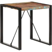 vidaXL Table de salle à manger 70x70x75 cm Bois massif recyclé