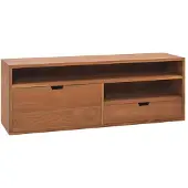 vidaXL Armoire TV 110x30x40 cm teck massif
