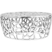 vidaXL Table basse en fonte d'aluminium 70x30 cm argenté
