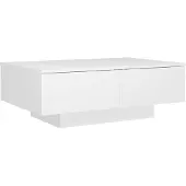 vidaXL Table basse blanche 90x60x31 cm Bois composite
