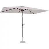 Vonroc Parasol Rapallo 200x300cm - Parasol rectangulaire Premium | Beige